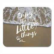 KDAGR Beach Good Positive Vibes Only Inspiration Concept Bay Brand Mousepad Mouse Pad Mouse Mat 9x10 inch