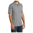 thumbnail image 4 of Yellow Rooster Men's Core Blend Jersey Knit Polo Athletic Heather 6XL, 4 of 6