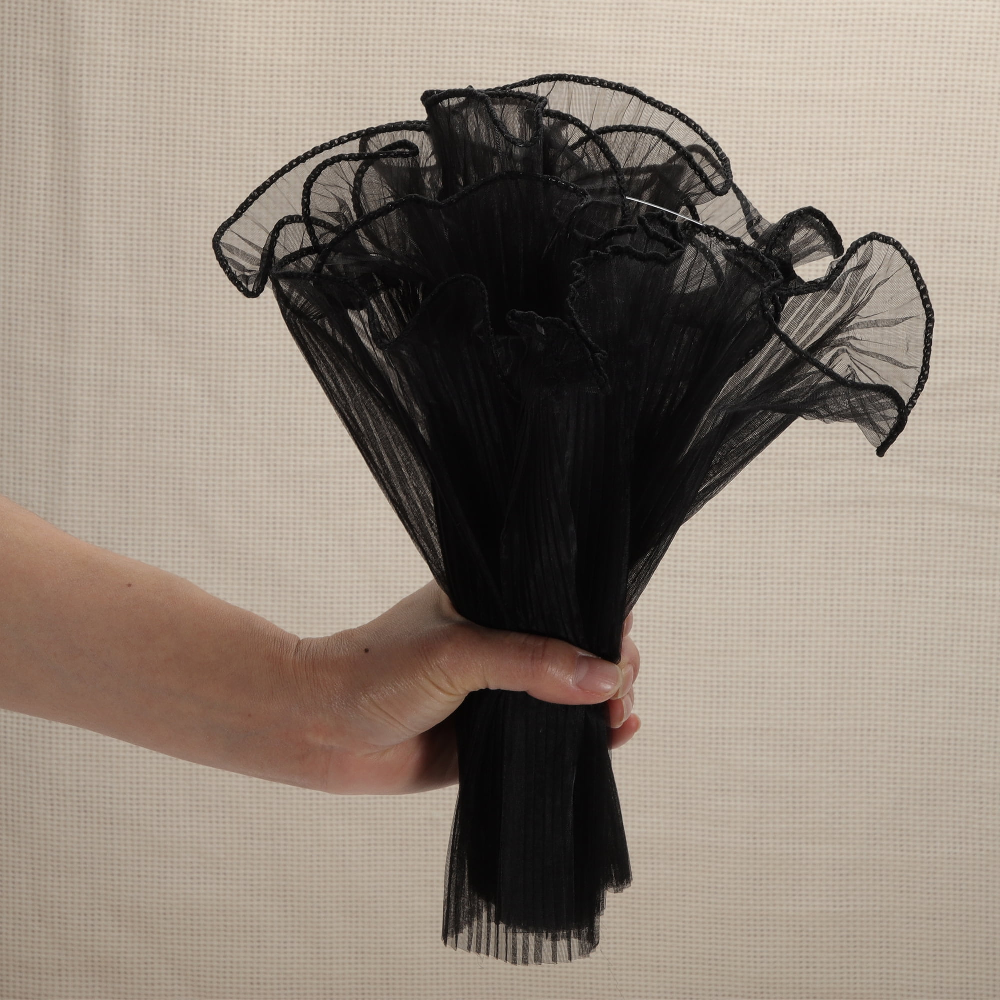 Unique Bargains Translucent Flower Wrap Paper for All Occasions 1 Pc Black