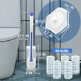 thumbnail image 6 of JEHONN Disposable Toilet Brush Holder Set Wall Mounted with 48 Refills for Sink(Blue), 6 of 6