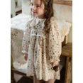 thumbnail image 4 of 2-8 Y Spring Girls' Clothing Sweet Peter Pan Collar Floral Dress for Girls Children's Puff Sleeve Princess Dress Kid's Outfit, 4 of 6