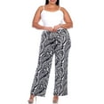 thumbnail image 5 of White Mark Women's Plus Size Printed Palazzo Pants, 5 of 5