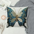 thumbnail image 2 of Shangniulu Luxurious Style Leaf Pattern Pillowcase for Home Decoration, Digital Printed Square Cushion Cover, Perfect for Living Room and Bedroom Pillowcase, 2 of 5