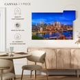 thumbnail image 5 of Elephant Stock Pittsburgh Blue Hour Wall Art - Horizontal Canvas Wall Art - Living Room Wall Decor - City Canvas - Blue And Orange Decor - 12" x 8", 5 of 8