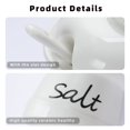 thumbnail image 5 of Salt Bowl,Ceramic Salt Jar with Lid and Spoon for Home and Kitchen 12oz, White, 5 of 6