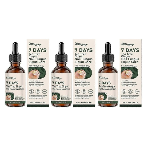 1-3x 7 Days Teas Tree Ginger Nailfungus Treatments Nourishing Strengthening Nails Liquid for Healthier Growth