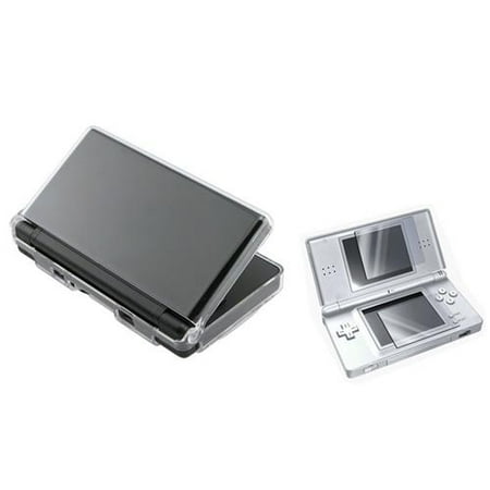 Nintendo NDS DS Lite Case Clear Crystal + Screen Protector by Insten