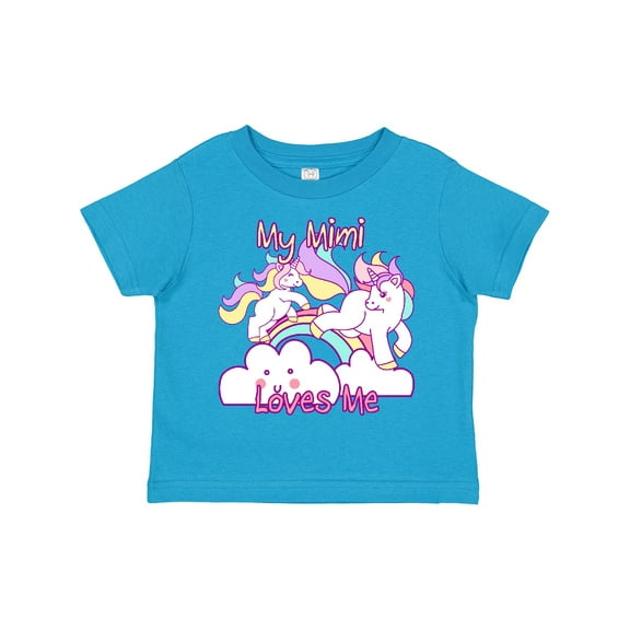 Inktastic My Mimi Loves Me Unicorn Girls Toddler T-Shirt