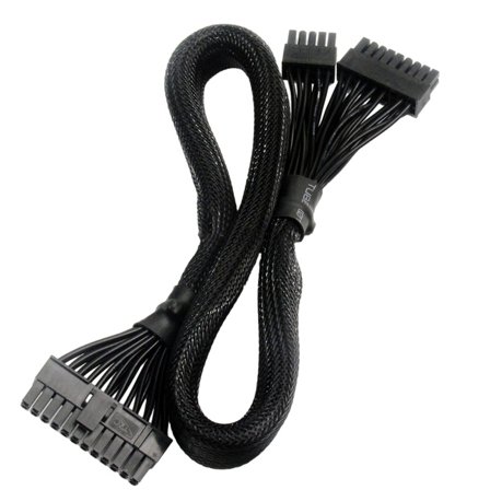 ZPAQI 24pin Modular Cable Black Meshed 18 10Pin to 24Pin Flat Line for G1 G2 G3