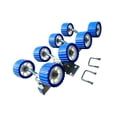thumbnail image 2 of DYNWAVECA Rouleau de Remorque de Bateau Accessoires Marins Bricolage Assemblage, Support Inférieur, Pièces de Rechange pour Remorques de Navire Bateau à Moteur 8 Roues Bleu, 2 of 9