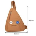 thumbnail image 2 of Sac de Poitrine en Toile Sac de Poitrine de Sport Décontracté Multifonction Portable pour Femmes Hommes, 2 of 9