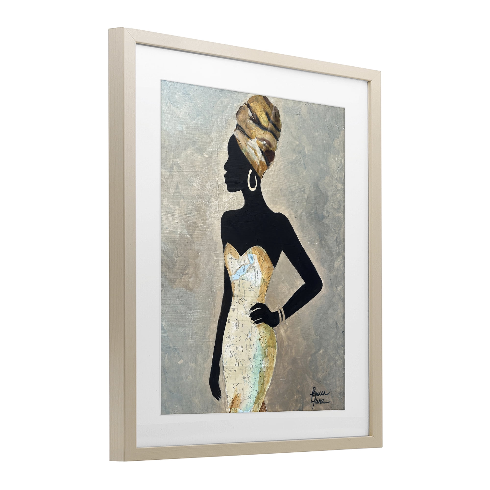 Stupell Industries Motherland Muse Fashion Portrait Birch Framed Print Under Glass, design by Lauren Luna