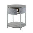 thumbnail image 3 of ACME Yukino Contemporary Wood/Metal End Table in Gray High Gloss and Chrome, 3 of 3