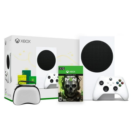 Microsoft Xbox Series S Robot White Console and Wireless Controller Bundle with Call of Duty: Modern Warfare 2 Full Game and Mytrix Controller Protective Case