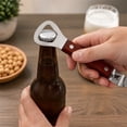 thumbnail image 6 of Can Punch Bottle Openers,Stainless Steel Can & Bottle Openers,2-In-1 Can Punch Opener & Bottle Openers with Wooden Handle,6.1 inch Manual Stainless Steel Can Opener for Camping and Travel,Z_Coffee, 6 of 7