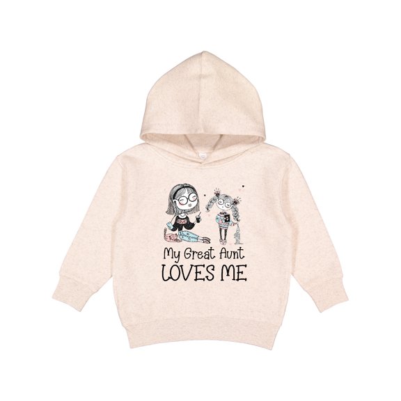 Inktastic Aunt and Niece My Great Aunt Loves Me Toddler Hoodie