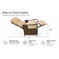 thumbnail image 6 of BrylaneHome Outdoor Preminum Steel Frame Oversized 350LB Weight Capacity Recliner Chair Wide Seat Patio Yard Garden, 6 of 6