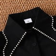 thumbnail image 6 of HAYIMI Toddler Girl Pearl Collar Heart Embroidery Skirt Outfit Sets For Kids Versatile Clothes Sets, 6 of 6