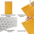 thumbnail image 2 of 100 PC #5 10.5x16 Inches 100 Pack Inches Kraft Bubble Mailers Yellow Shipping Padded Envelopes Self Seal Waterproof Cushion Envelopes, 2 of 2