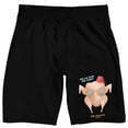 thumbnail image 5 of Friends TV The One With The Turkey Men's Black Sleep Pajama Shorts-Large, 5 of 7