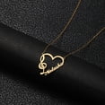 thumbnail image 2 of Name Custom Necklace Stainless Steel Personalized Love Heart Design NoteEnglish Name Necklace Ladies Clavicle Chain Birthday Gift, 2 of 5