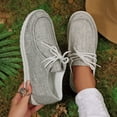thumbnail image 4 of EKVAHL Women's Diabetic Nurse Shoes Stretch Woven Upper Sneakers Slip On Versatile Work Tennis Shoes Gray, 4 of 4