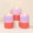 Vanilla Cupcake-3" x 4", variant on Vanilla Cupcake Scented Candles 3" x 6" Purple Pink Gradient Ribbed Decorative Set