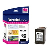 VersaInk-nano HP 62MS - Black MICR Cartridge - 4X Life