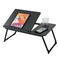 thumbnail image 4 of HONEIER Laptop Desk with 5 Adjustable Angles, Folding Lap Tray with Cup Slot, Bed Desk Tray Table for Eating Reading Working on Bed Couch Sofa, Lap Desk for Home Office, Bedroom 21.7"L x 12.6"W, 4 of 7