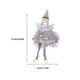 thumbnail image 5 of Muñeca de Ángel de Navidad Inteprter adorno para el hogar colgante gris, 5 of 6