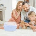 thumbnail image 4 of Hamster Small Cage Plastic Hamster Carrier Breathable Small Pets Box Portable Hamster Box, 4 of 9