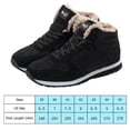 thumbnail image 3 of Botas de Montaña Mujer Hombre Felpa Antideslizantes Invierno Forrado Pelo Nieve ( 39) Negro Likrtyny Tenis De Mujer Tenis De Hombre, 3 of 7
