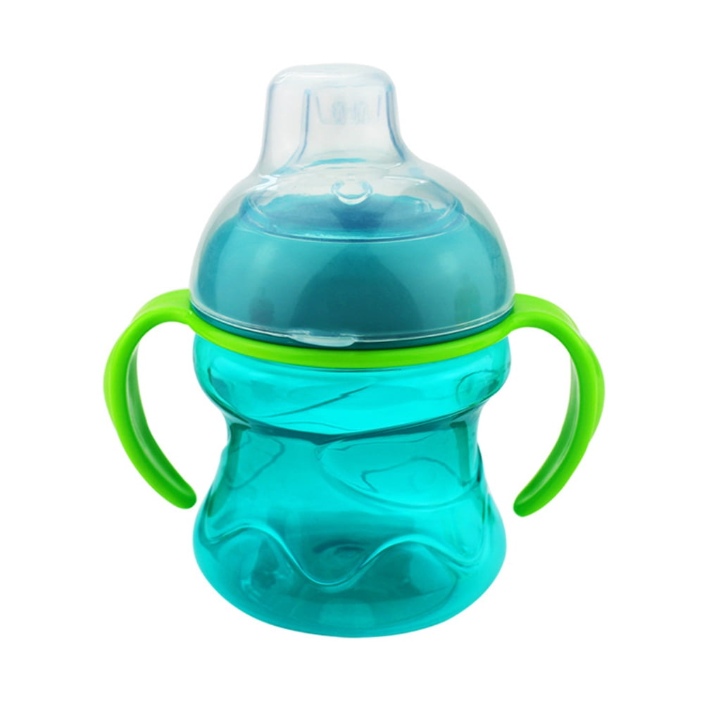 Jeobest 1PC 200ml Baby Drinking Cup Baby Bottle with Handles and