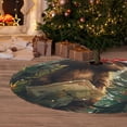 thumbnail image 6 of Yiaed Jungle Hat Bear Print Christmas Tree Skirt , Tree SkirtsTree Mat for Christmas Winter Holiday Indoor Decorations-36", 6 of 7