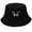 Black, variant on Summer Womens Bucket Hat Men Caps Sunshade Printing Basin Outdoor Fisherman's Baseball Sun Hats