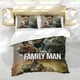 thumbnail image 5 of El Hombre de Familia Conjunto de sábanas temático, trío de piezas, cómodo y amigable con la piel, diseño único, regalo de decoración para el hogar para familiares, amigos y fans,135cm *200cm, 5 of 6
