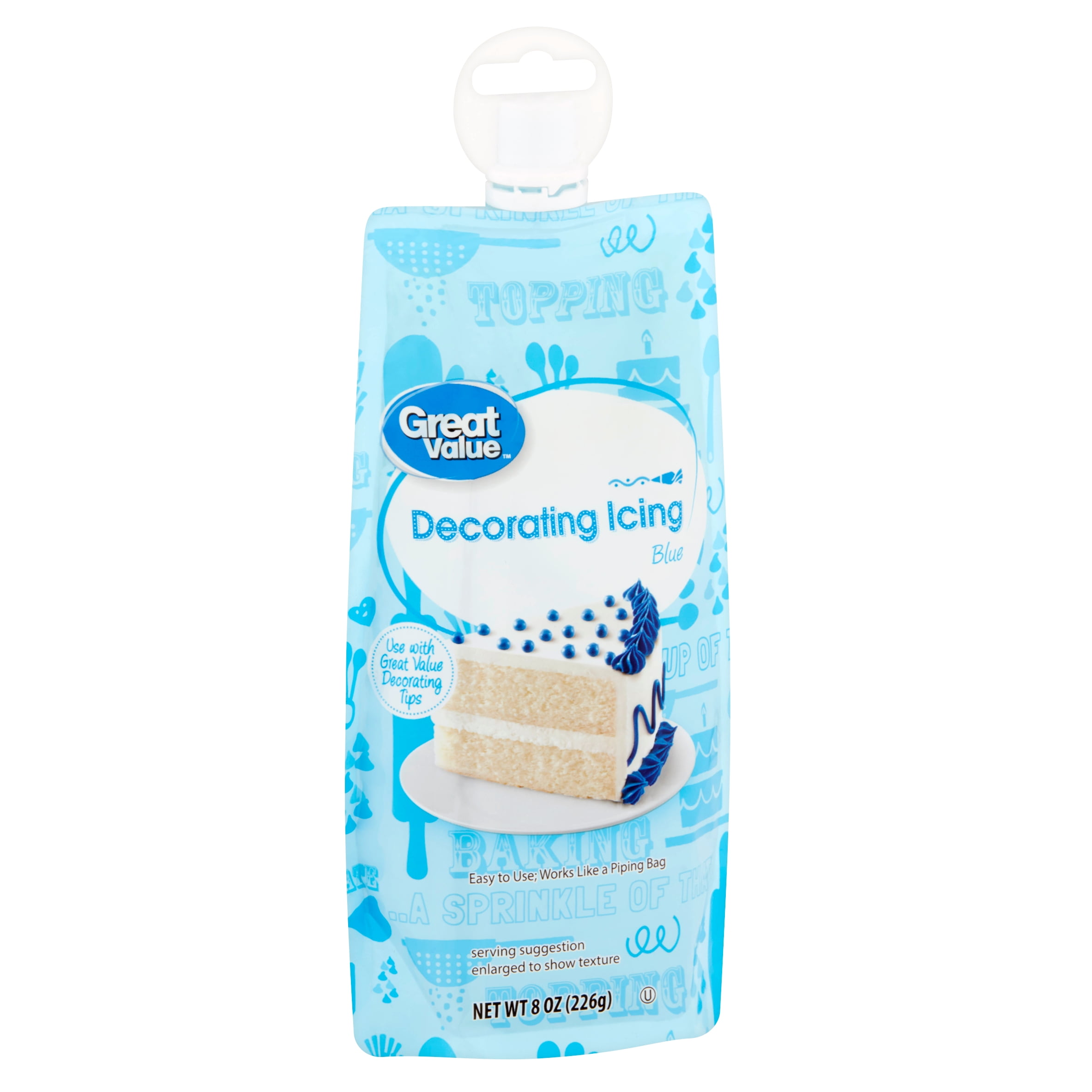 Great Value Blue Decorating Icing, 8 oz