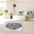 thumbnail image 4 of Cama para Mascotas Yaruiguang de Cuerda de Algodón Ovalada para Gatos y Perros Amarillo-Blanco, 4 of 6