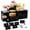 Black, variant on 6 Pcs Buffet Risers with Mini Sign and Maker, Black Food Risers Display Stand for Buffet Table Party Catering Dessert Jewelry Collectibles, Nesting Cube Boxes with Hollow Bottoms (8",7",6",5",4",3")