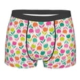 thumbnail image 5 of Uemuo Tulips Flowers Pattern Men's Boxer Briefs,Trunk Anti-Chafing,Comfortable, Durable, and Stylish Underwear-, 5 of 9