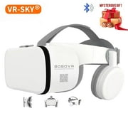 Virtual Reality Headset for Phones 3D VR Glasses with Remote Controller for Movies & Games Petmoko Goggles with Bluetooth Headset, Compatible with iPhone/Android Phones (NO Controller)