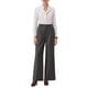 thumbnail image 2 of Pantalón de trabajo de cuadros para mujer INSPIRE CHIC, de pata ancha, recto y largo, en gris oscuro, estilo vintage de pata de gallo, talla S, 2 of 5