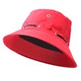 thumbnail image 2 of Prolriy Bucket Hats for Woman Men Outd Cap Casual Cap Bucket Hat Oor Hat Travel Fashion and Pot Su Adult N Women Baseball Caps Bucket Hat Red One Size, 2 of 2