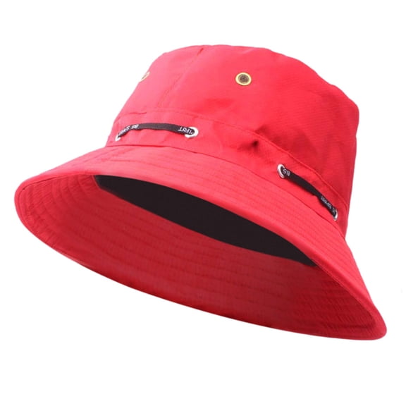 Lumistal Bucket Hat for Women Adult Men And Women Cap Fashion Cap Outdoor Sun Hat Travel Casual Pot Bucket Hat Sun Hats for Women Red One Size