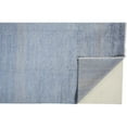 thumbnail image 4 of HomeRoots 513847 9 x 12 ft. Wool Striped Hand Knotted Rectangle Area Rug, Blue & Silver, 4 of 5