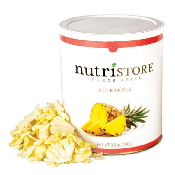 Ananas lyophilisés – Nutristore, boîte de conserve no 10