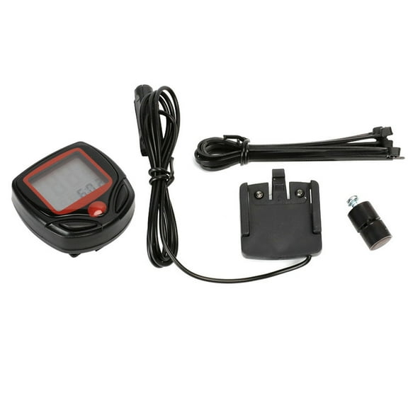 1 Set Bike Computer Console, Bicycle Bike Cycling Computer LCD Odometer Speedometer Stopwatch Speed Meter Clock