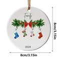 thumbnail image 6 of 2024 Christmas Hanging Decorations Acrylic Round Ornaments Gifts for Family Colleagues and Ideal for Christmas Tree and Home Decor 3.15x3.15 inches, 6 of 7