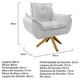 thumbnail image 5 of Sillón Odette base giratoria - Blanco WEIK Odette, 5 of 5