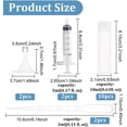thumbnail image 2 of czcpp-10 Pack 18ml 0.6oz Plastic Squeeze Flip Cap Bottle Refillable Sample Travel Bottles for Makeup Cosmetic Toiletries Liquid, 2 of 4
